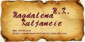 Magdalena Kuljančić vizit kartica